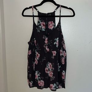 Torrid Floral Babydoll Cami PURPLE Size 0